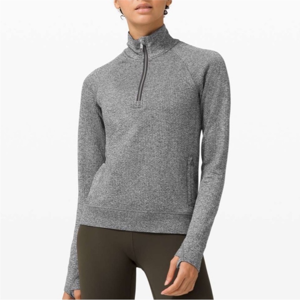 Lululemon Textured Fleece Half Zip Pullover – Size 12